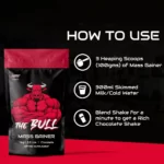 The Bull Mass Gainer Chocolate flavour