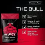 The Bull Mass Gainer Chocolate flavour